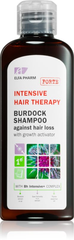 Elfa Pharm Intensive Cosmetic Intensive Hair Therapy Burdock Shampoo sampon impotriva caderii parului cu activator de creștere 200 ml