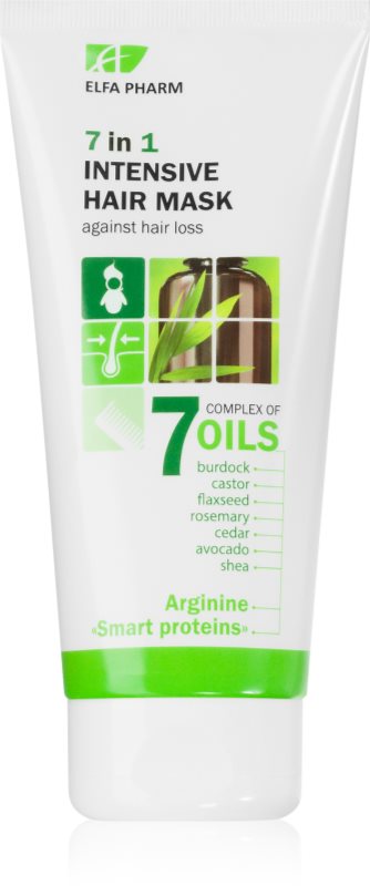 Elfa Pharm Intensive Cosmetic Complex Of 7 Oils 7in1 Intensive Hair Mask masca pentru regenerare impotriva caderii parului 200 ml