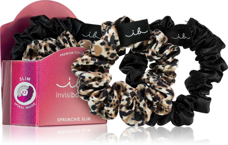 invisibobble Sprunchie Slim Leo is the New Black Elastice pentru par 2 pc 2 buc