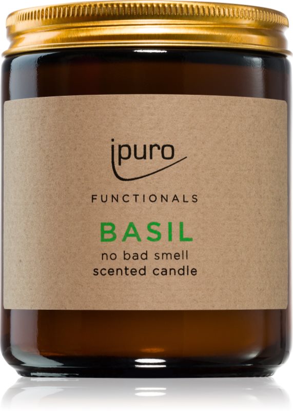 ipuro Functionals Basil lumânare parfumată 200 g