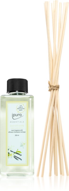 ipuro Essentials Soft Vanilla reumplere în aroma difuzoarelor + betisoare de rezerva pentru odorizant de camera 200 ml