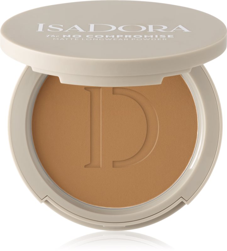 IsaDora The No Compromise Matte Longwear Powder pudra compacta pentru un aspect mat culoare 70 Neutral Tan 8 g