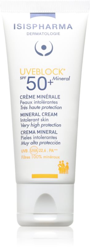 ISISPHARMA Uveblock SPF 50+ Mineral creama minerala SPF 50+ 40 ml