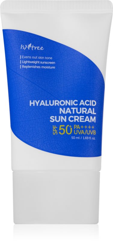 Isntree Hyaluronic Acid Crema de soare cu minerale pentru piele sensibilă SPF 50+ 50 ml