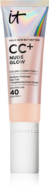 IT Cosmetics Your Skin But Better CC + Nude Glow crema CC pentru o piele mai luminoasa