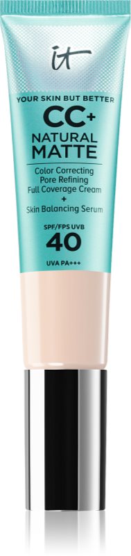 IT Cosmetics Your Skin But Better CC+ Natural Matte crema CC pentru un aspect mat