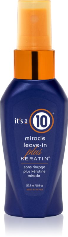 it's a 10 Plus Keratin Miracle Leave-in balsam (nu necesita clatire) Spray 59.1 ml