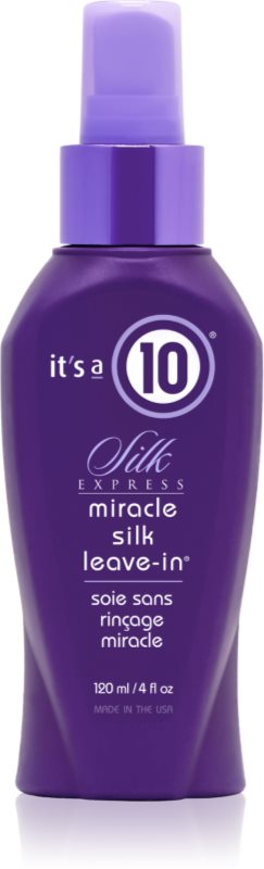 it's a 10 Silk Express Miracle Silk Leave-In Conditioner balsam (nu necesita clatire) 120 ml