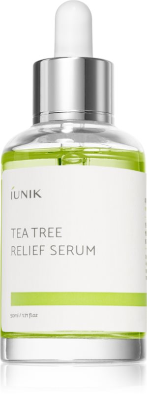 iUnik Tea Tree ser facial calmant pentru piele sensibila predispusa la acnee 50 ml