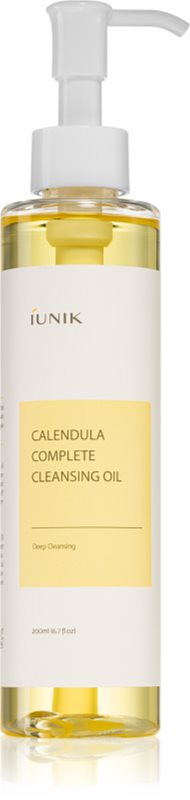 iUnik Calendula ulei pentru indepartarea machiajului Ulei de curățare pentru piele sensibilă 200 ml