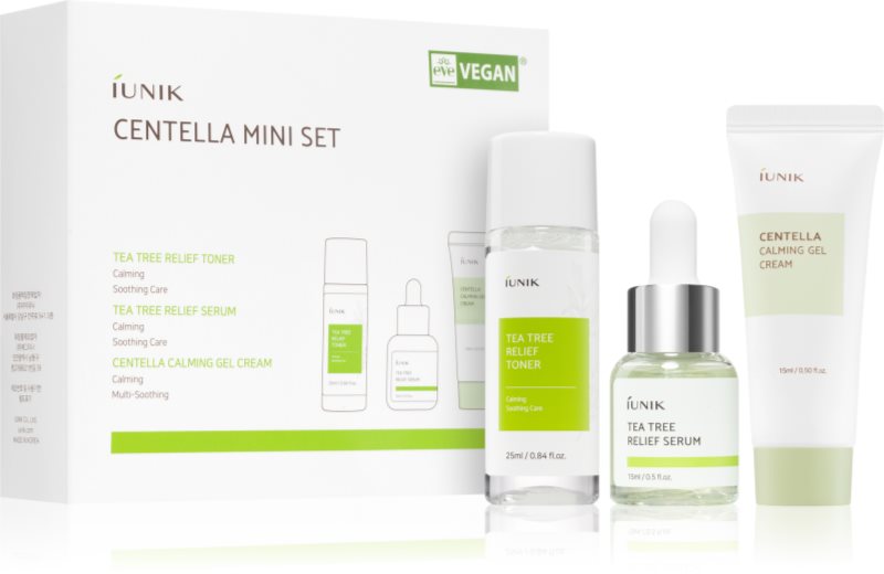 IUNIK Centella Mini Set Seturi pentru voiaj pentru netezirea pielii