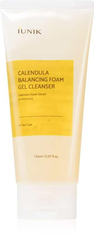 IUNIK Calendula Balancing Foam Gel Cleanser gel intens pentru curatare cu efect calmant 150 ml