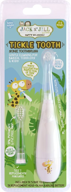 Jack N’ Jill Tickle Tooth periuta de dinti cu ultrasunete pentru copii 1 buc