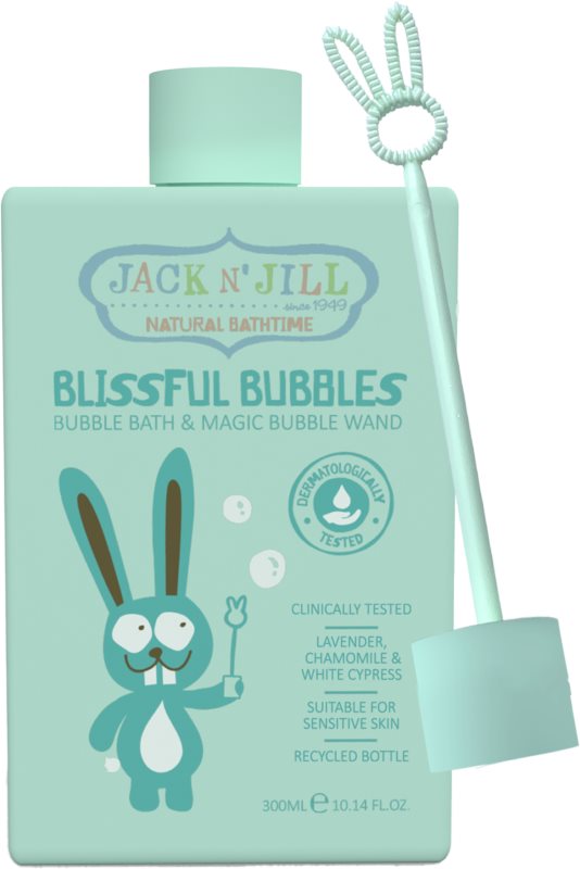 Jack N’ Jill Natural Bathtime Blissful Bubbles spuma de baie cu inel pentru baloane de săpun 300 ml