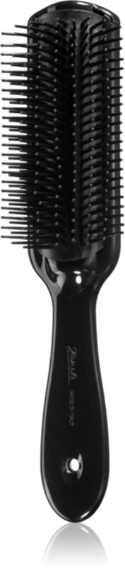 Janeke Professional Black Color Hair-Brush perie ovală pentru păr 22,5 cm