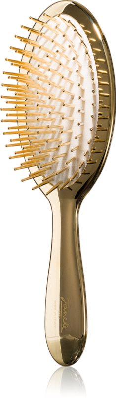 Janeke Gold Line Air-Cushioned Brush with Gold Pins perie de tip paletă