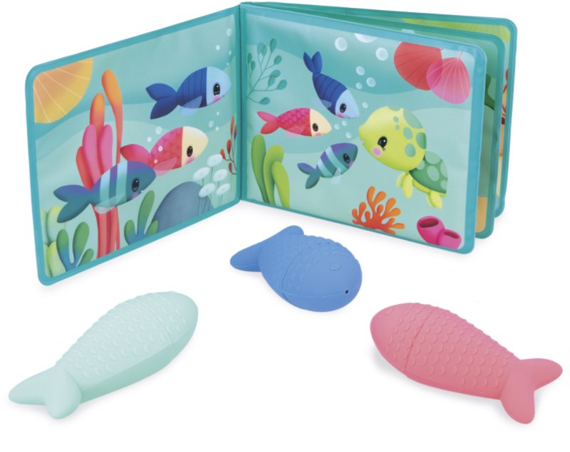 Janod Bath Book Party under the sea carte cu imagini pentru cadă 10m+ 1 buc