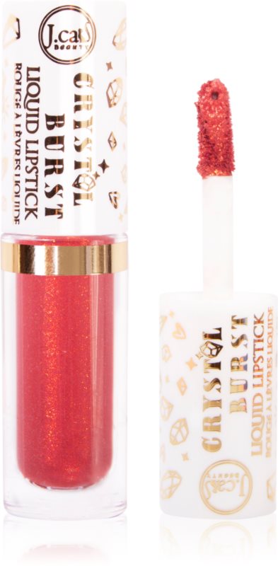 J.Cat Beauty Crystal Burst Ruj de buze lichid, de lunga durata