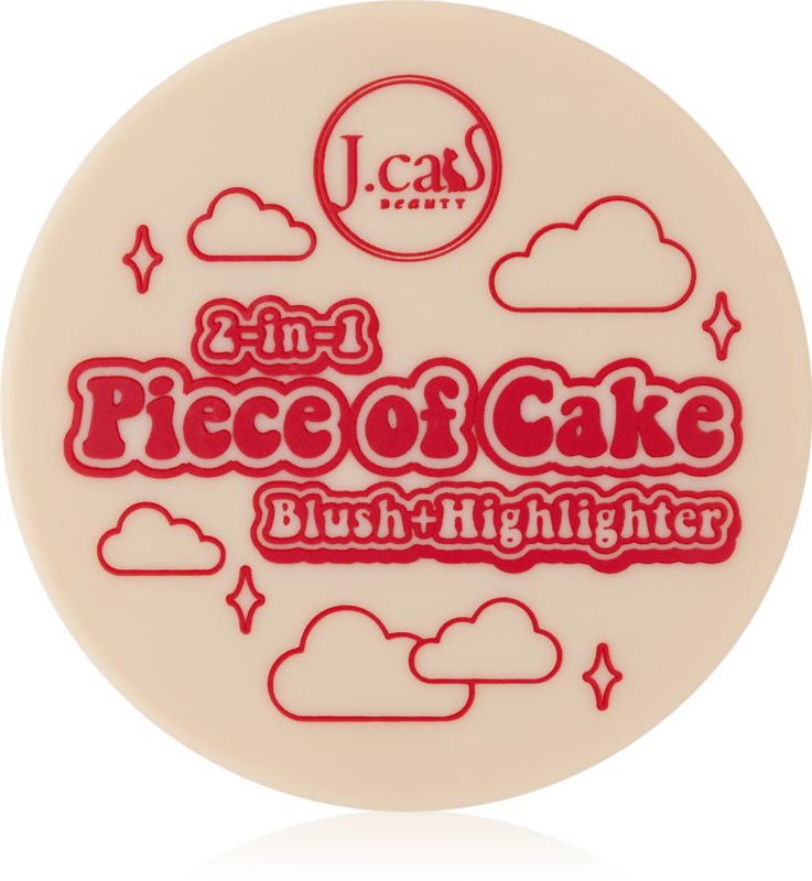 J.Cat Beauty 2 In 1 Piece Of Cake blush pentru iluminare