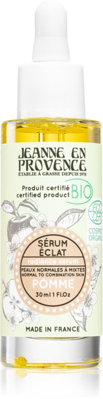 Jeanne en Provence BIO Apple ser facial cu efect iluminator calitate BIO cu ulei de caise 30 ml