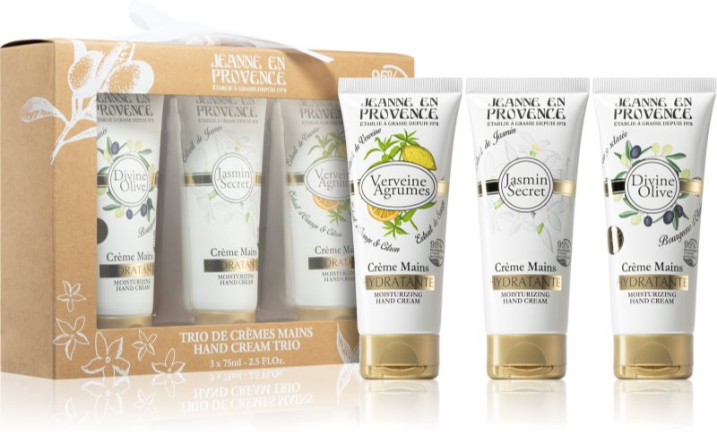Jeanne en Provence Olive/Jasmine/Verbena set pentru maini si unghii
