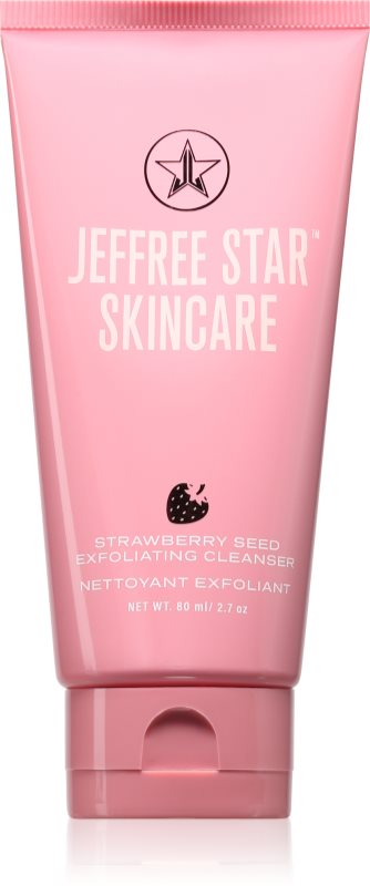Jeffree Star Cosmetics Jeffree Star Skin Strawberry Water gel exfoliant de curățare 80 ml