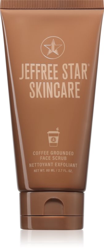 Jeffree Star Cosmetics Coffee Grounded Face Scrub demachiant cu efect de peenling 80 ml