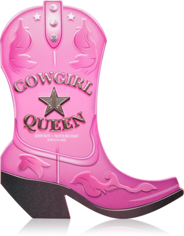 Jeffree Star Cosmetics Cowgirl Queen Artistry Palette paletă cu farduri de ochi 15x15 g