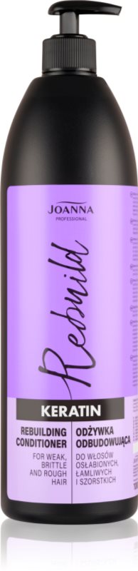 Joanna Professional Keratin Balsam cu keratina pentru parul deteriorat si fragil 1000 ml