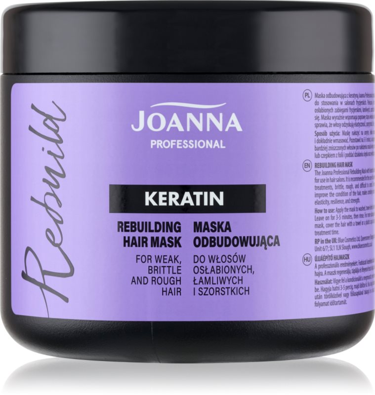 Joanna Professional Keratin masca cu keratina pentru par uscat si fragil 500 g