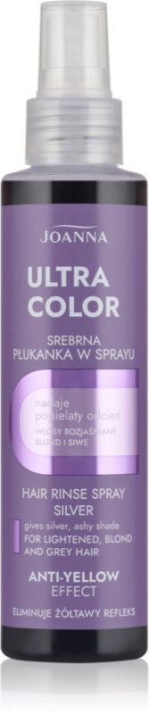 Joanna Ultra Color Hair Rinse Silver Spray pigment pentru păr culoare Silver 150 ml