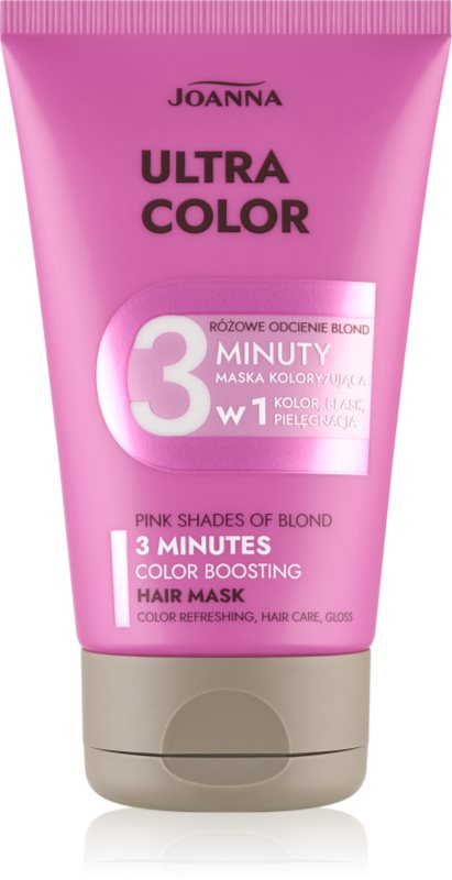 Joanna Ultra Color Pink Shades 3 Minutes balsam nuanțator culoare Pink 100 ml