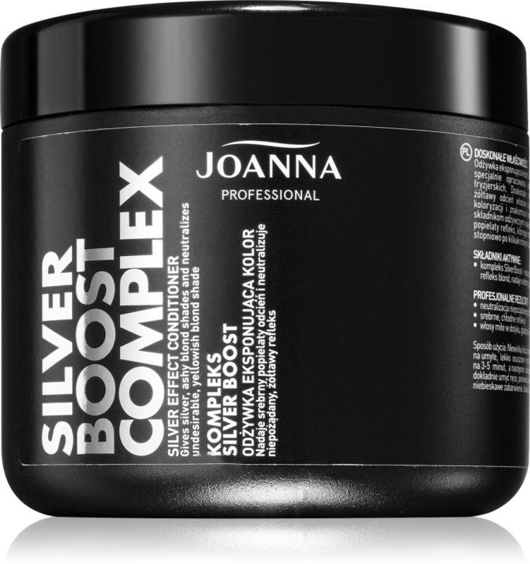 Joanna Silver Boost Complex balsam de par violet neutralizeaza tonurile de galben 500 g