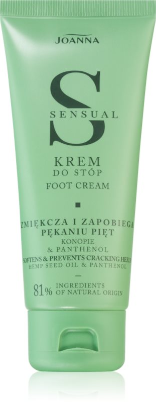 Joanna Sensual cremă de netezire pentru picioare Seed Oil & Panthenol 100 g