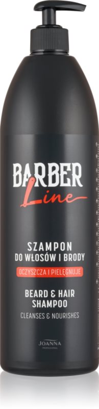 Joanna Barber Line Beard and Hair Shampoo șampon pentru păr și barbă pentru barbati 1000 ml
