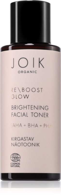 JOIK Organic Re-Boost Glow tonic hidratant cu efect de exfoliere 100 ml