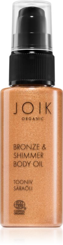 JOIK Organic Bronze & Shimmer ulei bronzant strălucitor 50 ml