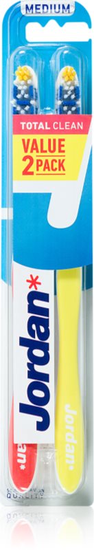 Jordan Total Clean Medium 2 pack perie de dinti 2 buc