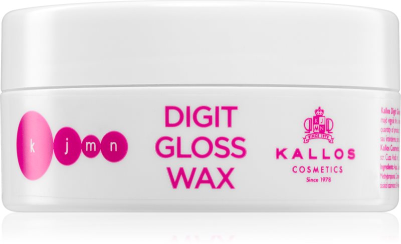 Kallos KJMN Professional Digit Gloss Wax ceara de texturare pentru un par stralucitor si catifelat 100 ml