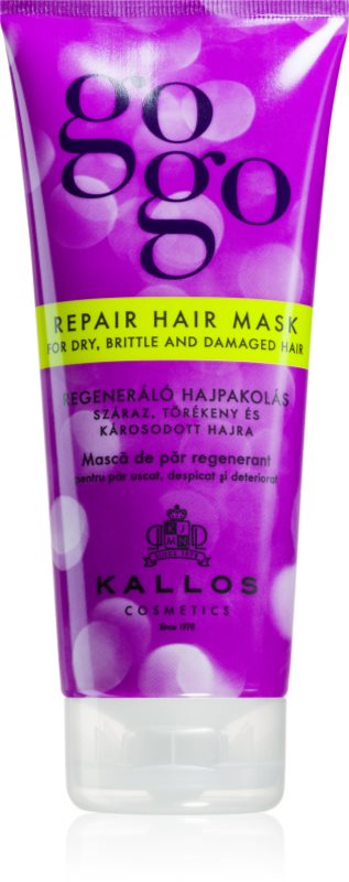 Kallos Gogo masca pentru regenerare pentru păr uscat și deteriorat 200 ml