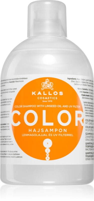 Kallos KJMN Professional Color șampon pentru par vopsit si sensibil 1000 ml