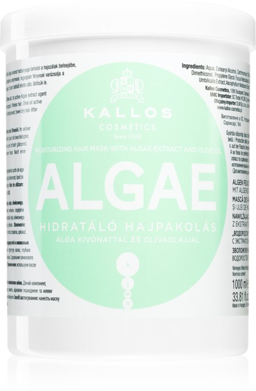Kallos KJMN Professional Algae masca hidratanta cu extract de alge si ulei de masline