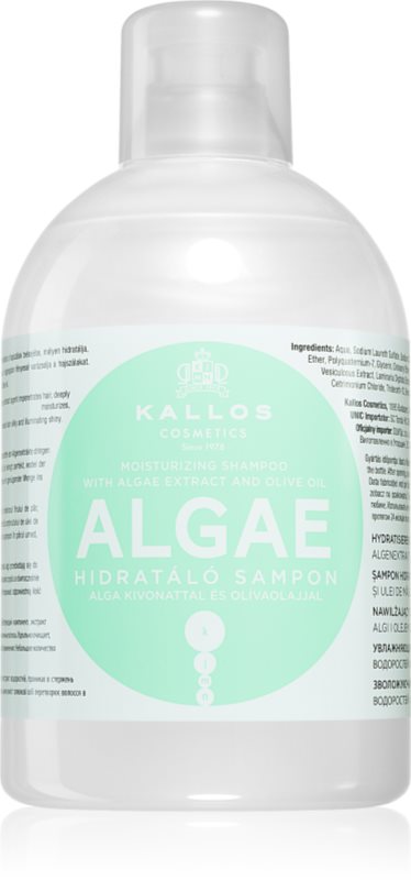 Kallos KJMN Professional Algae sampon hidratant cu extract de alge si ulei de masline 1000 ml