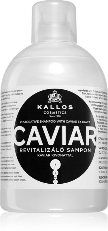 Kallos KJMN Professional Caviar șampon regenerator cu caviar 1000 ml