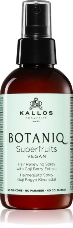Kallos Botaniq Superfruits spray regenerator cu extract de plante 150 ml
