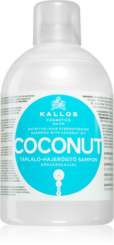 Kallos KJMN Professional Coconut Sampon pentru păr deteriorat 1000 ml