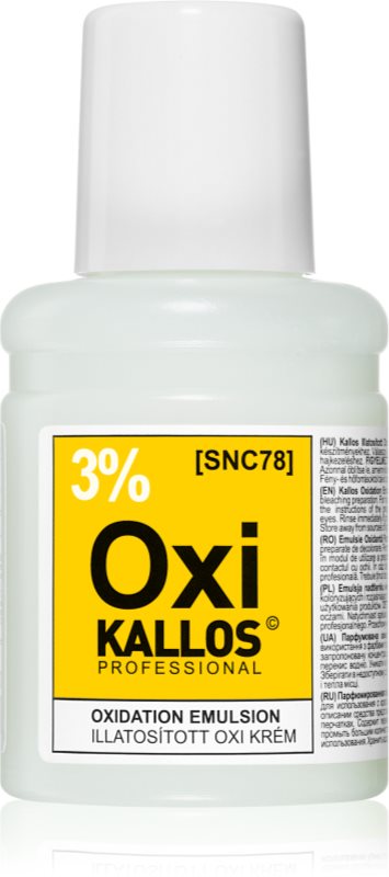Kallos Kallos Classic Oxi Peroxide Cream 3% pentru uz profesonial 60 ml
