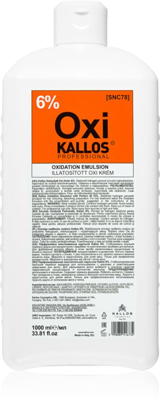 Kallos Kallos Classic Oxi Peroxide Cream 6%Peroxide Cream 6%