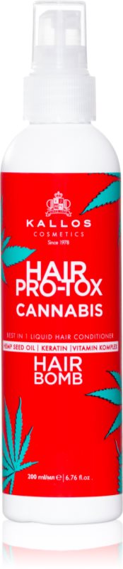 Kallos Hair Pro-Tox Cannabis conditioner Spray Leave-in cu ulei de canepa 200 ml