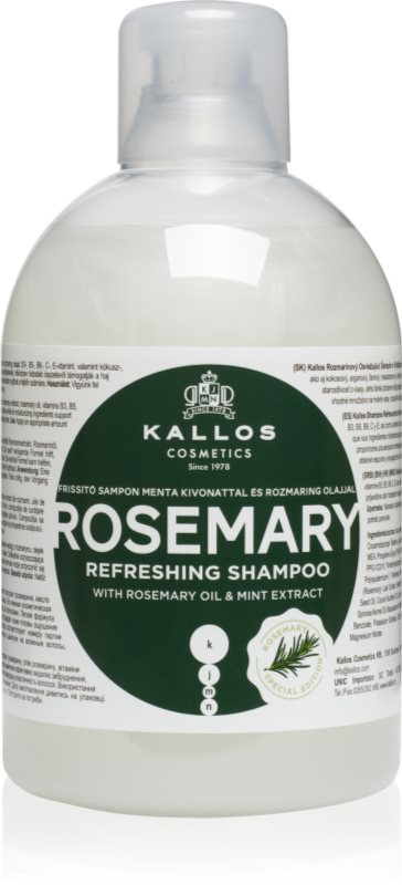 Kallos KJMN Professional Rosemary sampon pentru curatare 1000 ml